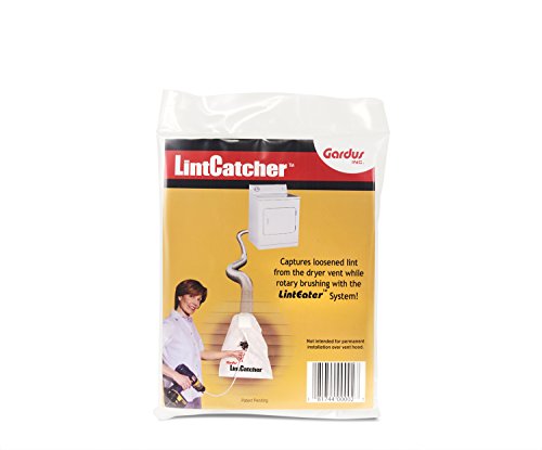 Gardus R4203613 LintEater LintCatcher, to Easily Capture Loosened Lint from Dryer Vent, No Size, white - style: LintCatcher