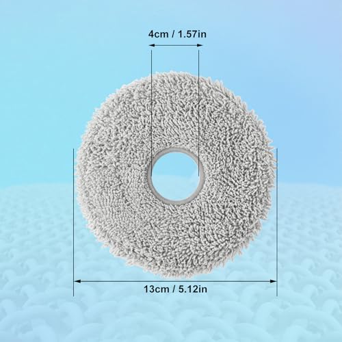 8 Pack Mop Pads for Dreame L40/X40/X50/L50/X30/L20/L40s Ultra/L10s Pro Ultra/L10s Ultra Gen2/X60 Max Ultra, for Mova V50/E40/P10/P50 Pro Ultra, Robot Vacuum Reusable Microfiber Mop Cloth Accessories