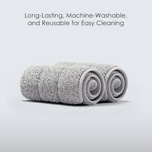 SENMO Microfiber Mop Pads for Steam Mop – Washable and Reusable Replacement Pads for Hardwood, Tile, and Laminate Floors