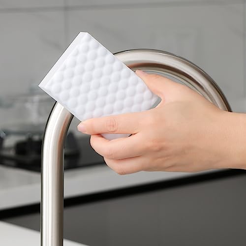 Magic Sponges Eraser,10 Pack Melamine Sponge in Bulk,2X Density,Long Lasting,Cleaning Sponge for Kitchen, Bathroom,Bathtub, Sink,Furniture, Wall Cleaner (White, 3.93x2.76x0.98in) - color: White, size: 3.93x2.76x0.98in