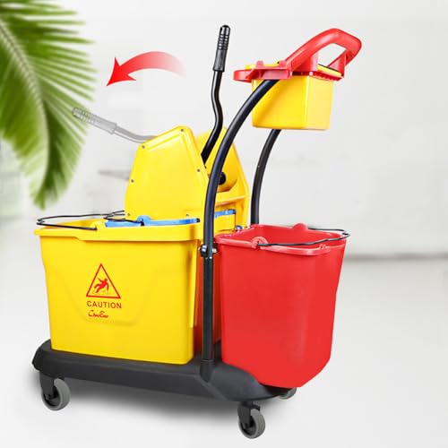 3 Inch Mop Bucket Replacement Casters Set of 4 Heavy Duty Non-Marking TPR Caster Wheels No Brake for Rubbermaid Mop Models 7570-l2,7571,7580,7581 Wavebrake(Black) - style: 3 Inch-19/32"x1-4/9"