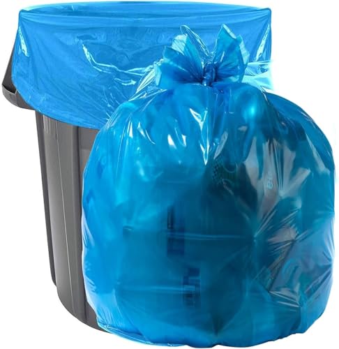 Aluf Plastics 12-16 Gallon 1.2 MIL (eq) Blue Industrial Strength Trash Bags - 24" x 31" - Pack of 1000 - for Industrial, Home, & Recycling - style: 12-16 Gal, 1.2 Mil Equiv, 1000 Count
