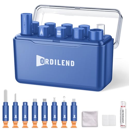 iPhone Cleaning Kit for Charging Port Cleaner, Multi-Tool iPhone Cleaner Repair Lightning Cables, Phone Cleaning Kit for iPhone,i Pad,Connectors, Speaker, Airpod Cleaner Kit, Dark Blue - color: Dark Blue