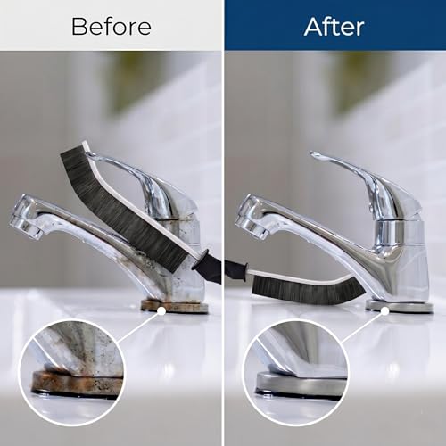 3Pcs Crevice Cleaning Brush, Hard Bristle Gap Cleaning Brush for Window Tracks, Multipurpose Grout Cleaning Tool for Kitchen,Bathroom Shutters and Window Tracks,9 Inch