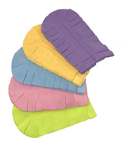 Xanitize Fleece Refills for Swiffer Hand Duster - Reusable, Dry Duster - 5-Pack Rainbow (Pastel) - color: Multicolor