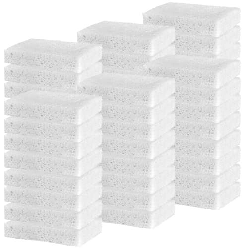 YoleShy 48 Pack White Sponges Kitchen Natural Compressed Cellulose Sponges for Dishes Bulk Non Scratch for Household Cookware Bathroom Cars Soft Super Absorbent Reusable