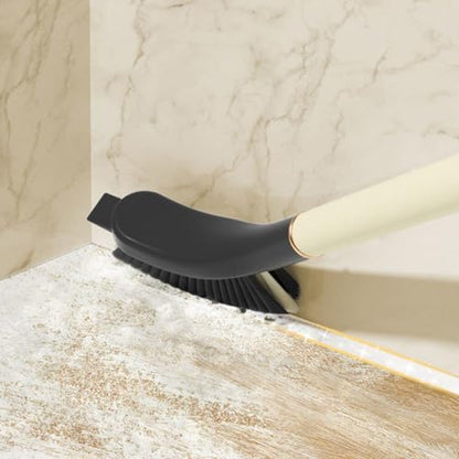 Kichvoe 2 Pack Crevice Cleaning Brush with Long Handle for Window Groove and Track Cleaning Multi-Function Scrub Brush for Kitchen Bathroom Sink and Stovetop