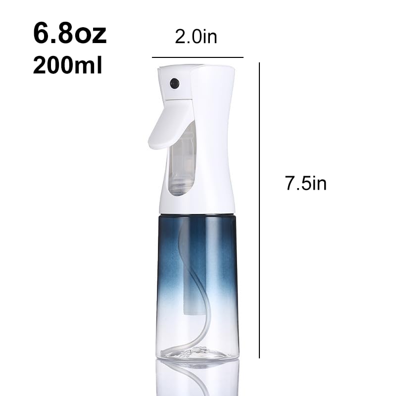 Water Spray Bottle for Hair, Continuous Spray Mist Bottle for Hairstyling Cleaning, Plants Essential Oil Hydration Makeup More, 6.8oz/200ml, Home Essentials, Gradient Red - color: Gradient Red