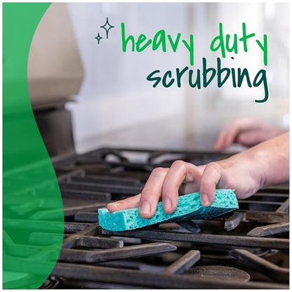 Scotch-Brite Odor Resist Heavy Duty Scrub Sponge, Dishwasher-Safe Kitchen sponges for Serious Scrubbing, Multipurpose Dish Sponge for Stuck-On Messes, 3 Scrubbing Sponges - size: 3 Count (Pack of 1)