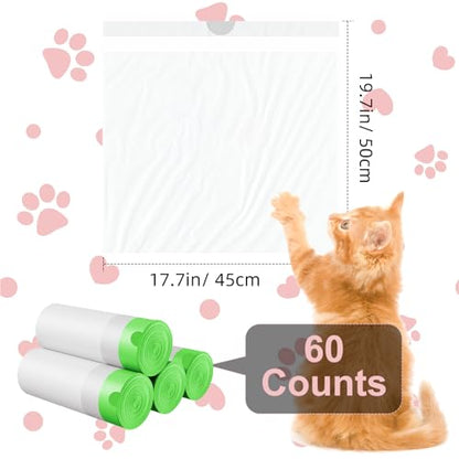 Drawstring Garbage Bags, Tear-Resistant, Large Capacity, Odor-Absorbing, Easy to Clean