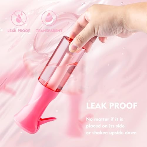 Continuous Spray Bottle, 6.8 OZ Hair Spray Bottles, Ultra-Fine Mister Spray Bottle for Hairstyling, Cleaning, Plants, Pets, Salons, and More (1 Pack) - color: Pink