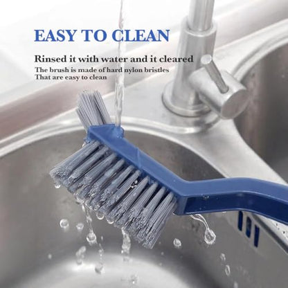 2 Pack Hard Bristle Crevice Cleaning Brush, Multifunctional Gap Cleaning Brush Supplies for Kitchen, Bathroom, Corner, Grout, Sink, Cup, Teapot, Bottle, Blender
