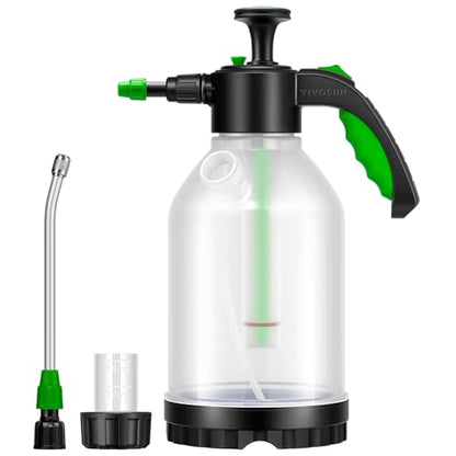 VIVOSUN 50oz Pump Sprayer, Portable Water Spray Bottle for Spraying Plants, Flowers, Weeds and Cleaning, Hand Pump with Side Filling Port, Measuring Cup, Adjustable Nozzles - size: 50oz