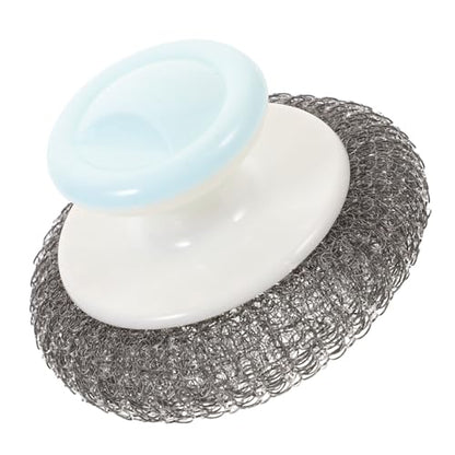 Ipetboom Ergonomic Kitchen Dish Scrubber Brush with Handle Heavy Duty Pot and Pan Cleaning Scrub Brush Non Slip Grip Multipurpose Scrubber for Grease and Dirt Removal Random Random Color