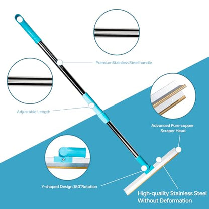 Pet Hair Remover Set, 3Pcs Pet Hair Remover Tool，Carpet Rake for Dogs & Cats Hair Removal，Carpet Rake for Pet Hair Removal, Pet Hair Removal Broom for Rug, Couch, Pet Bed, Car，Clothes, Furniture,
