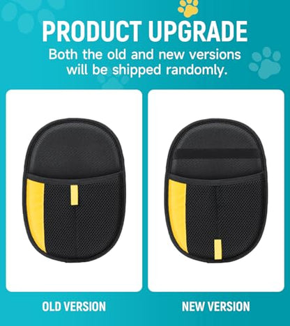 Pet Hair Removal Glove for Dogs & Cats - Upgraded Reusable Electrostatic Pet Hair Glove, Pet Hair Remover Tool for Laundry, Couch, Carpet & Car Seat, Gentle Grooming Mitt - color: 2PCS-BlackBlue