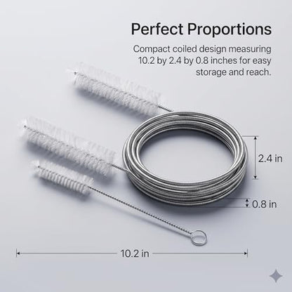 Flexible Drain Clog Remover Brush Single Head Extended Reach Cleaning Tool for Bathroom Kitchen and Sink Drains White - color: White, size: Medium