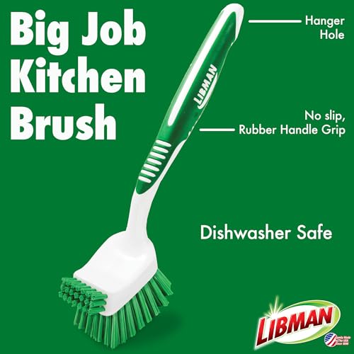 Libman Big Job Kitchen Brush | Case of 6 - style: Big Job