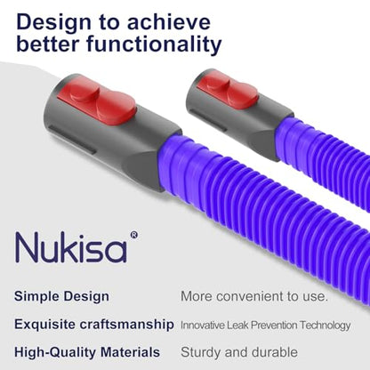 Dryer Lint Vacuum Attachment Compatible with Dyson V15 V12 V11 V10 V8 V7 Gen5 Cordless Vacuum Cleaner, Flexible Dryer Vent Cleaner Kit Lint Removal Tool Purple (【V7V8-V15】Dryer Lint Vacuum Attachment) - style: 【V7-V15】Dryer Lint Vacuum Attachment