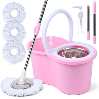 Mop and Bucket Set(Pink)