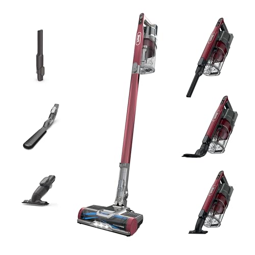 Shark Cordless Vacuum Cleaner, HEPA Filter, Lightweight, Portable, Rechargeable, Pet Hair Pickup, Removable Handheld, Crevice, Upholstery & Dusting Brush Included, 40-min runtime, Red, IZ362H - style: Pet Essential (40 min)