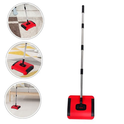 Zerodeko Hand Push Carpet Sweeper Rug Broom Carpet Cleaning Brushes Portable Dust Mop for Home Restaurant