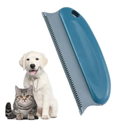 Pet Hair Remover Lint Removal Tool Loose Fur Scraper Brush for Sofa Carpet Rug Couch Fabric Furniture Clothing(Dark Blue) - color: Dark Blue
