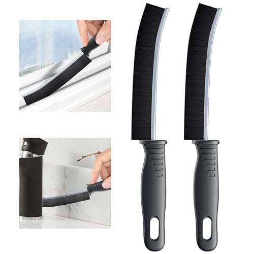 2-Count All-Purpose Deep Clean Brush Kit with Stiff Bristles for Kitchen, Bathroom, Grout, Blender Bases and Narrow Gaps