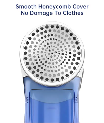 Fabric Shaver, Electric Lint Remover for Clothes & Furniture, Sweater Shaver & Pilling Remover, Depiller with 2 Extra Blades Included, Lint Shaver for Clothing - Battery Operated
