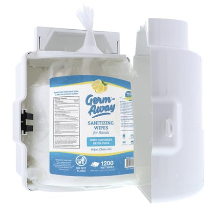 Upward-Pull Wall Mounted Wipes Dispenser for Surface or Skin Wet Wipes - Stylish White Dispenser for Sanitizing Hand Wipe Refill Rolls in Public Facilities, Offices, Hospitals, Stores - size: White Wall Dispenser
