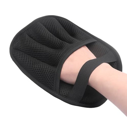 1 PCS Pet Hair Removal Glove for Dogs and Cats Reusable Newly Upgraded Five-Finger Electrostatic Pet Cat Dog Hair Remover Non-Slip Dog Hair Remover Tool for Couch, Clothing, Car Seat,Carpet - size: Black，1PCS
