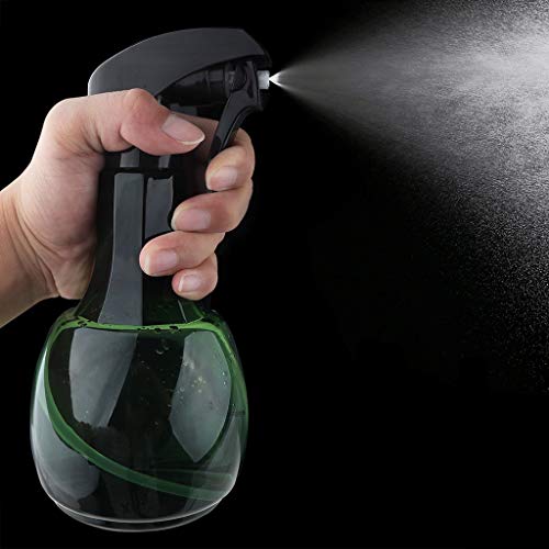 Adjustable Nozzle Spray Bottle - Leak Proof, Heavy Duty Plastic Misting Bottle for Gardening, Hairstyling, Cleaning & Cooking - Refillable & Versatile 180ml (Brown) - color: Brown