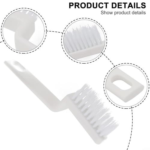 Grout Cleaner Brush with Stiff Bristles for Tile Joints and Crevices Angled Design Scrubber for Bathroom Kitchen Window Tracks Blinds Car Vents Shower Door Tracks and Other Tight Spaces(Flat head) - size: Flat head