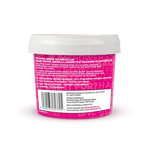 Stardrops The Pink Stuff Cleaning Paste 500g, Multi Purpose Cleaner for Kitchen, Bathroom, Tiles, Glass, Shower, Oven, Sink, Stainless Steel, Removes Grease, Grime & Stains - size: 17.63 Ounce (Pack of 1)