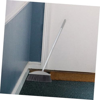 GARVALON Long Handle Dust Broom Hair Removal Sweeper for Carpet Kitchen Floor Cleaning Broom Soft Bristles