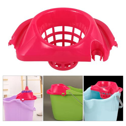 Ipetboom Mop Bucket Basket, 1pc Plastic Wringer Replacement Drain Basket for Mopping Cleaning Squeezing Drying Tool with Draining Holes Bucket Accessory, Red, 11.4x8.1x5.5in