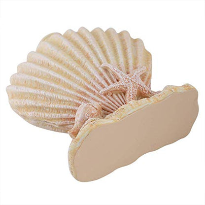 Shell Lotion Dispenser Bottle, Decorative Leak Pump Container for Bathroom Kitchen Plastic Electroplated Press 300ml 1 Pack