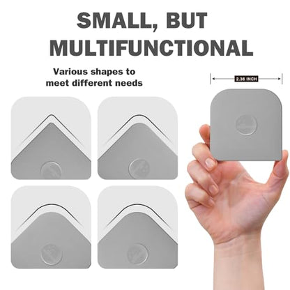 Pan Scraper, 5 Pcs Pot Scraper Plastic, Pot Scraper Non Scratch for Cast Iron, Pot and Pan Cleaning, Sturdy Scraper Kitchen Tool, Grey - color: Gray, size: 5 Pcs