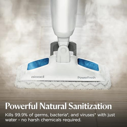 BISSELL Steam Mop 1940A PowerFresh Floor Steam Cleaner for Hard Wood & Tile with Natural Sanitization, Easy Scrubber, Variable Steam, 12” Cleaning Path - style: PowerFresh Steam Mop