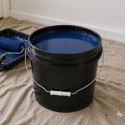 MKS Plastics 2-Gallon Bucket with Airtight Lid – Made in USA, Food Grade BPA Free Plastic, Heavy Duty Multi-Use, Metal Handle with Grip, Stackable Storage – - Black, 1 Pack - color: 2 Gallon - Black, size: 1