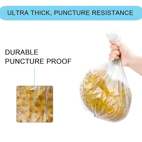 2 Gallon Small Plastic Trash Bags, 7.5 Liters Clear Wastebasket Liners Garbage Bags for Home, Office, Bathroom, 100 Counts - style: Trash bags