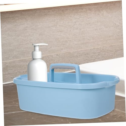 Mipcase Plastic Organizer with Handle Versatile Cleaning Tool Storage Basket for Bathroom Dorm Kitchen Garden Supplies Durable Container for Household Items