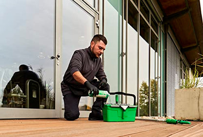 Unger QB12B Bucket 12 litres for Washers up to 35 cm Wide with Litre Scale Including Strainer as Shelf Rectangular Shape