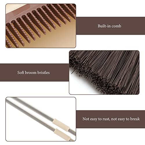 Yardwe 1 Set Broom Set Kitchen Brooms Household Cleaning Broom and Dustpan Handled Garden Dustpan Small Broom and Dustpan Brush and Dustpan Office Plastic Cleaner -