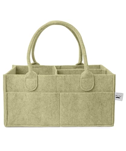 Mr. Pen- Baby Diaper Caddy Organizer, Olive Calm | Nursery Storage Bin and Car Organizer for Diapers and Baby Wipes - color: Olive Calm, size: 1 Pack, Regular