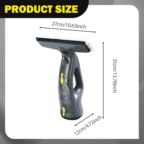 Window Cleaner Handheld Electric Cordless Window Vacuum Squeegee Glass Cleaner Multi Surface Cleaning Tool Suitable for Home Office Kitchen