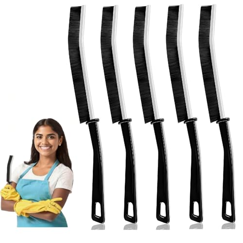 5 PCS Crevice Cleaning Brush,Hard Bristle Crevice Cleaning Brush,Crevice Cleaning Tool is Effective to Clean the Small Gap of Kitchen, tolilet and Windows. (5pcs) - style: 5pcs