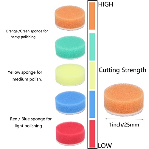 1inch Sandpaper 40-7000grit Sanding Disc with Shank Backer Plate and Soft Foam Buffering Pad Grinding Abrasive Sponge Sanding Disc Pad Kit for Wood Metal Mirror Jewelry Car 132PCS - style: 1inch-131pcs