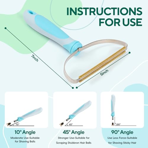 Pet Hair Remover, Retractable Carpet Scraper Rake, Portable Carpet Scraper of Dog Cat Hair Remover for Embedded Fur Removal from Carpet, Stair or Rug
