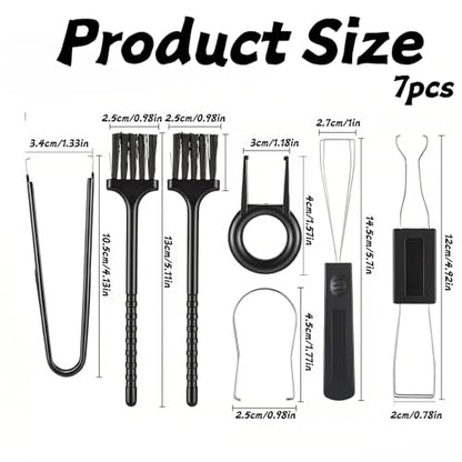7 PCS Keyboard Cleaning Kit Mechanical Keycap Puller and Switch Puller Tool with Tweezers Precision Brushes Maintenance Set for Hot Swappable Gaming Keyboards Computer PC Laptop